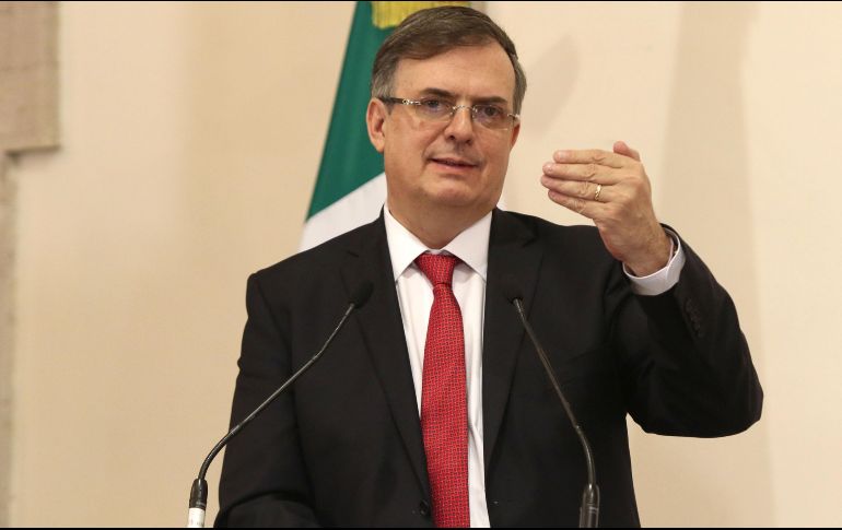 Ebrard participó en la presentación de la nueva política migratoria mexicana en la Secretaría de Gobernación. SUN/C. Mejía