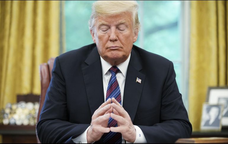 Trump sugirió que el muro podría ser construido con fondos del Departamento de Defensa, aunque los demócratas no están de acuerdo. AFP / ARCHIVO