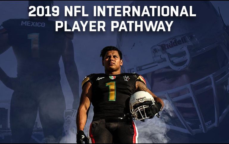 González es uno de los siete extranjeros de cinco países que buscan formar parte de la mejor Liga de futbol americano del mundo. TWITTER/@nflmx