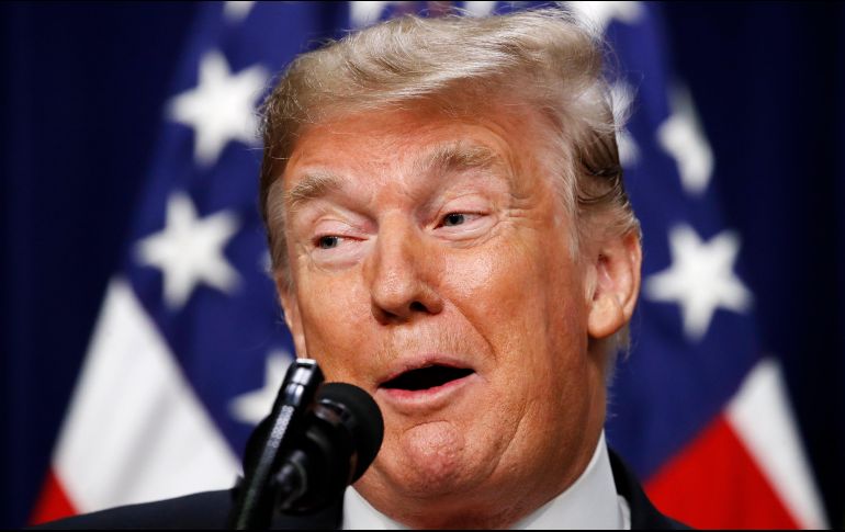 El mandatario insistió que el muro es la respuesta para la situación que se vive en la frontera, donde asegura que hay tráfico de personas, de drogas. AP / J. Martin