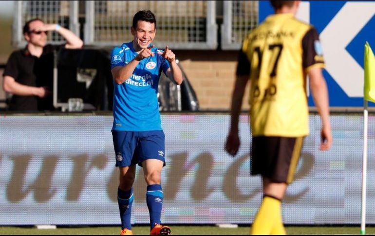 Las buenas actuaciones de Lozano con el PSV han atraído la atención de algunos clubes del campeonato inglés. TWITTER/@PSV