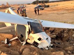 La avioneta ultraligera, modelo Sinius 912, con registro en los Estados Unidos y placa de circulación N496DH, cayó en un banco de arena. TWITTER/@showfrances