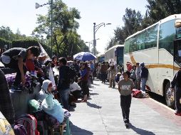 Miembros de la CNC acudieron al Palacio Legislativo de San Lázaro y que bloquearon los 10 accesos con los que cuenta la sede legislativa. NTX/G. Durán