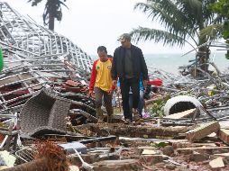 El tsunami afectó especialmente el distrito de Pandenglang, donde hubo 33 muertos y 491 heridos. EFE/A. Weda