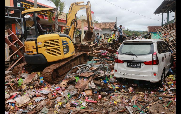 La zona más afectada fue la región de Pandeglang en la provincia de Banten en Java, que rodea al Parque Nacional Ujung Kulon.