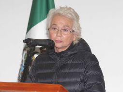 Sánchez Cordero manifestó, a nombre del Estado mexicano, las condolencias al PAN, al gobierno y ciudadanía de Puebla, así como a los familiares de Alonso y Moreno Valle. NTX / G. Durán