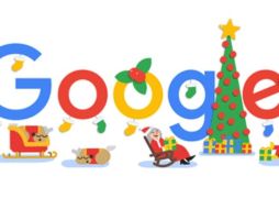 El magnate Google muestra la animación con Papá Noel disfrutando de un merecido descanso en familia, junto a la Señora Claus. ESPECIAL / google.com