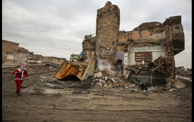 Mosul fue liberada del control del EU en julio de 2017, pero el casco antiguo de la ciudad ya había sufrido graves daños. AFP/A. Al-Rubaye