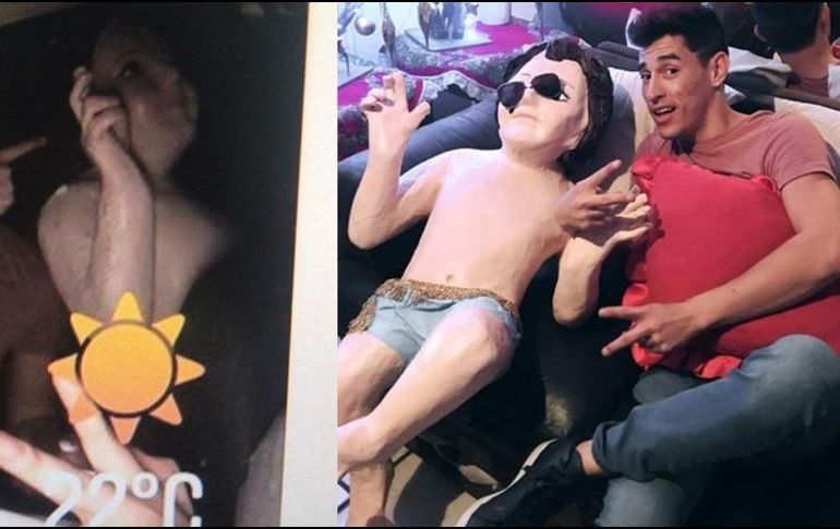 En la cuenta de Facebook de Roger Acevedo Jr. se ven las fotos del niño Dios con sus raptores, pero con un sentido de mofa. ESPECIAL