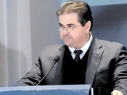 Reginaldo Esquer Félix, presidente de la Comisión Fiscal de Coparmex, llevó la representación del sector privado. ESPECIAL