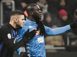 Tras los ataques verbales a Kalidou Koulibaly en el juego del Napoli contra el Inter de Milán, Mauro Icardi trató de calmarlo. @JUVENTUSFCES
