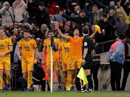 Jiménez celebra tras anotar al 84' a pase de Cavaleiro. AP/J. Walton