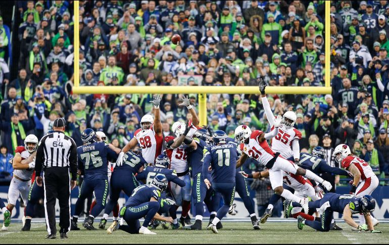 Seattle tomó una ventaja de 24-21 al arranque del cuarto periodo con un gol de campo de Janikowski de 42 yardas. AFP / O. Greule Jr