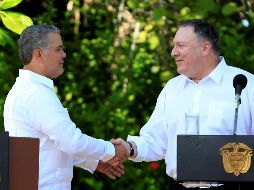 Pompeo dijo que durante su encuentro con Duque hablaron de cómo pueden 