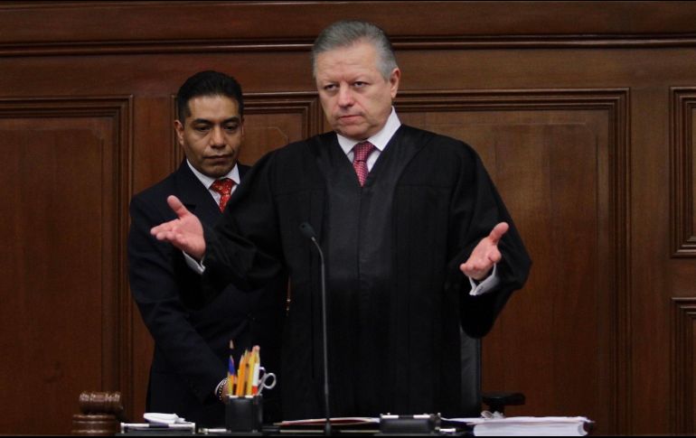 Arturo Zaldívar aseguró que es una convicción personal acabar con la corrupción dentro del Poder Judicial. NTX/ARCHIVO