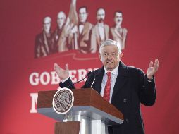 El Presidente Andrés Manuel López Obrador asegura que mañana viernes dará a conocer su declaración patrimonial. EFE / S. Gutiérrez