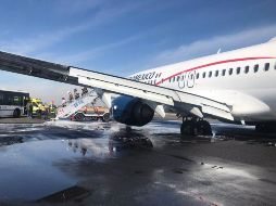 A través de la cuenta oficial de Twitter, el GAP informa que el aeropuerto permanecerá cerrado al menos dos horas para realizar los trabajos necesarios con la aerolínea que resultó afectada. TWITTER/ @ahhPadrino