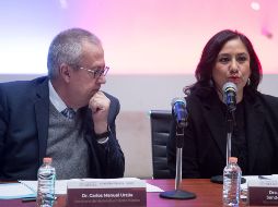 Eréndira Sandoval firmó un convenio con la Unidad de Inteligencia Financiera para intercambiar información sobre actos de corrupción. SUN/G. Espinosa