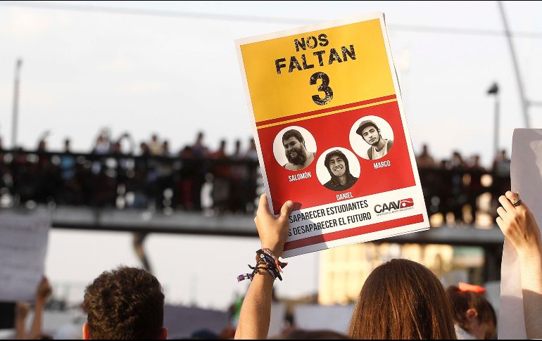 El caso de los tres estudiantes desaparecidos dio un giro recientemente con la intervención del Comité contra la desaparición forzada de la ONU y la PGR. EL INFORMADOR/Archivo