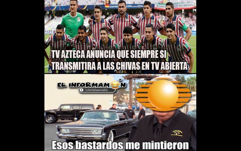Ahora sí... se desatan los memes por Chivas en TV Azteca