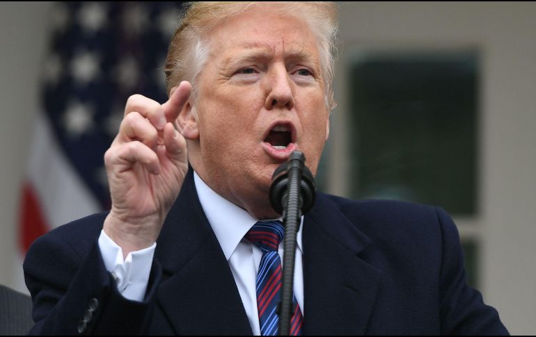 Trump reclama que el proyecto de presupuestos incluya una partida de más de cinco mil millones de dólares para financiar el muro. AFP / S. Loeb