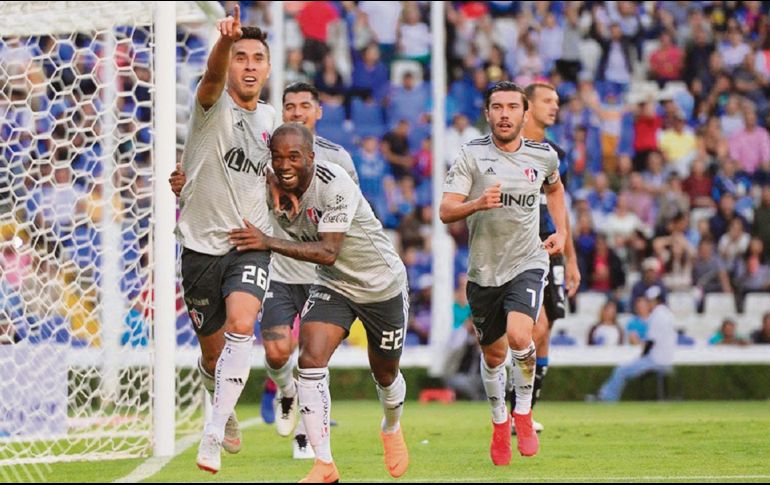 Jesús Isijara, una de las nuevas caras de los rojinegros, dio el empate al minuto 41. @ATLASFC