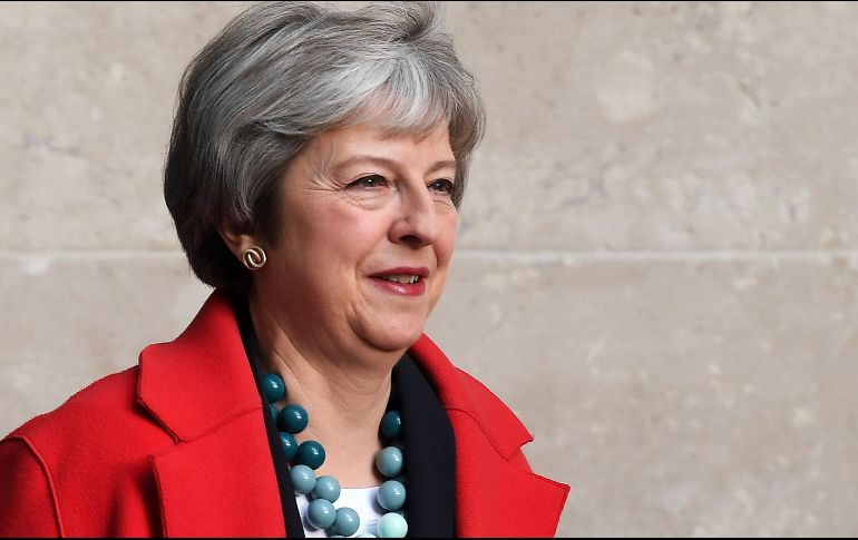 May asegura que el acuerdo para el Brexit que forjó con Bruselas es el único que respeta el resultado del referéndum de 2016. EFE / A. Rain
