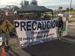 En octubre pasado, 15 jardineras fueron situadas en el cruce de avenida a Tesistán y avenida de los Cedros como una estrategia de urbanismo por parte de distintas asociaciones civiles. FACEBOOK/BiciBlancaGDL