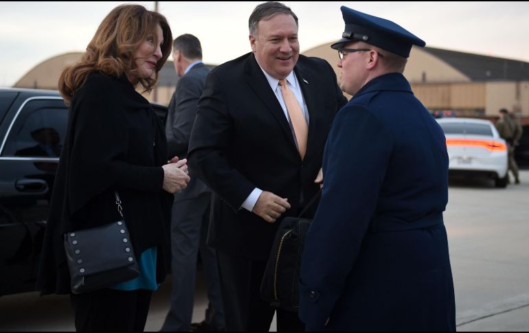Pompeo mañana comienza una gira por Oriente Medio, en donde visitará países como Jordania, Egipto y Arabia. AFP/A. Caballero