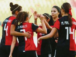 Las rojinegras lucen fuertes de cara al clásico tapatío, aunque Chivas luce igual de sólido esta temporada. TWITTER / @ATLASFCFEMENIL