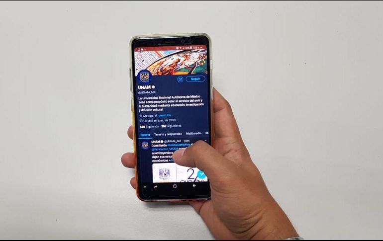 Por contar con más de tres millones de seguidores (followers) y más de 58 mil tuits publicados, la UNAM recibe el reconocimiento internacional. EL INFORMADOR