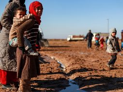 El conflicto en Siria, que inició en marzo de 2011, ha obligado a un gran número de personas a huir a Idleb. AFP/D. Souleiman