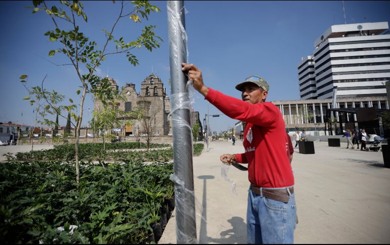 Alguno de los trabajos pendientes que tiene actualmente el andador es mobiliario urbano, arbolado, fuentes, señaléticas, y la instalación eléctrica de un tramo cercano a la Glorieta de la Normal. EL INFORMADOR/ ARCHIVO