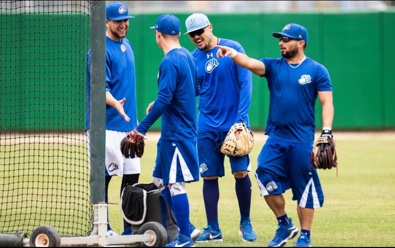 Agustín Murillo, Carlos Figueroa, Erick Rodríguez y Alberto Carreón. Los Charros terminaron su preparación y están listos para enfrentar a los Venados. FACEBOOK / CharrosBeisbolOficia