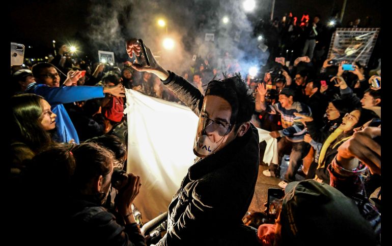 Protesta en Medellín. AFP / J. Sarmiento