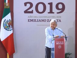 El Presidente Andrés Manuel López Obrador se encuentra en Anenecuilco, donde nació Emiliano Zapata Salazar. NTX / O. Ramírez