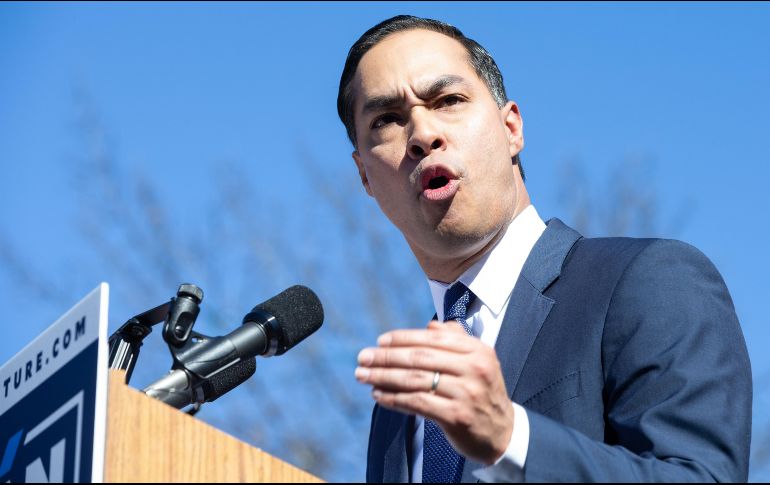 En su discurso, Castro expresó que cuando su abuela llegó al país hace casi 100 años no se habría imaginado que uno de sus nietos buscaría la presidencia de EU. AFP / S. Cordeiro