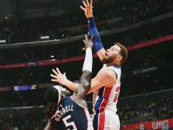 Blake Griffin anotó 44 puntos en su regreso al Staples Center desde que salió a Detroit en enero. AFP / A. Bernstein