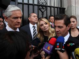 Peña Nieto acudió a la ceremonia acompañado de su esposa Angélica Rivera, y sus hijos Alejandro, Nicole y Paulina Peña Pretelini. SUN/J. Alvarado