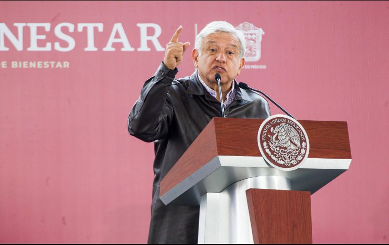 Andrés Manuel llamó a la gente a que no caiga en los llamados de la delincuencia a robar el combustible. NTX / J. Pazos