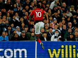 Marcus Rashford anota el único gol del partido al minuto 44. AP/I. Kington