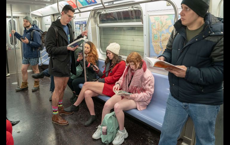 En el metro neoyorquino. La primera edición se realizó en esta ciudad en 2002.