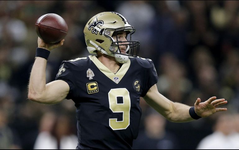 Los Saints terminaron con dos pases de touchdown de Drew Brees. AFP / J. Bachman