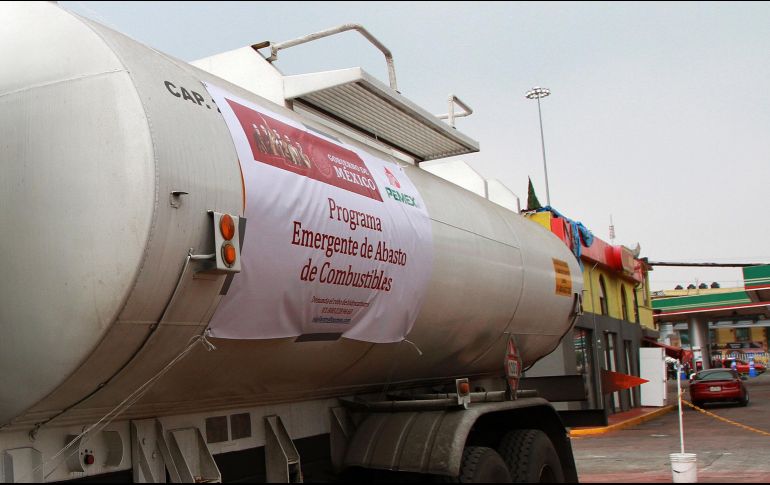 El objetivo planteado en el plan emergente de distribución de combustibles es garantizar la distribución del 50% del abasto de combustibles en los estados con mayor desabasto. NTX / ARCHIVO