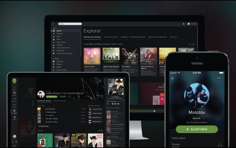La oferta gratuita de Spotify hace que en uso supere a iTunes o Google Play. FACEBOOK / SpotifyMX