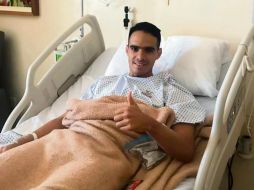 Heriberto Olvera fue operado en la pierna izquierda. @OLVERA_5