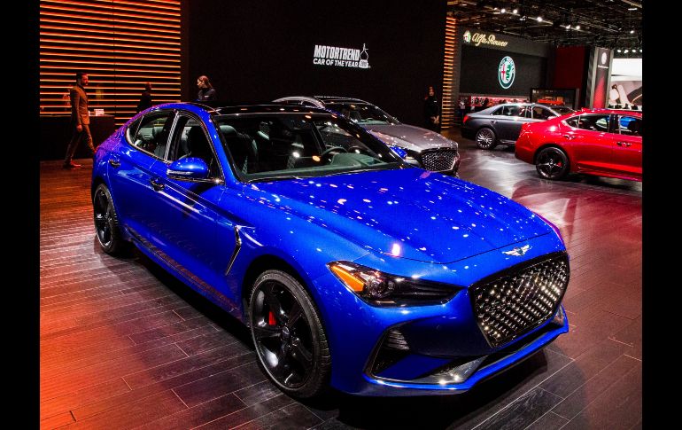 Un vehículo Genesis G70, nombrado Coche del Año MOTORTREND 2019.