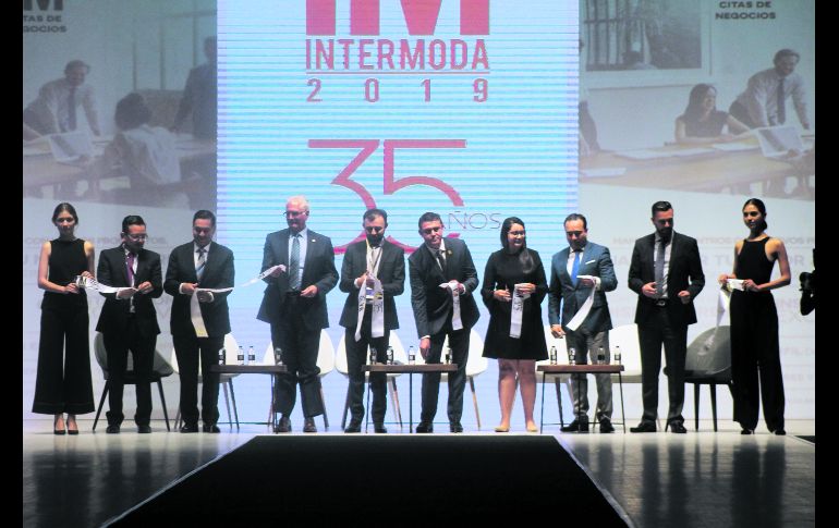 Corte de listón de la edición 35 de Intermoda. EL INFORMADOR / E. Barrera
