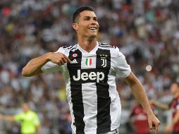 Cristiano celebra tras abrir el marcador al 61'. AFP/G. Cacace