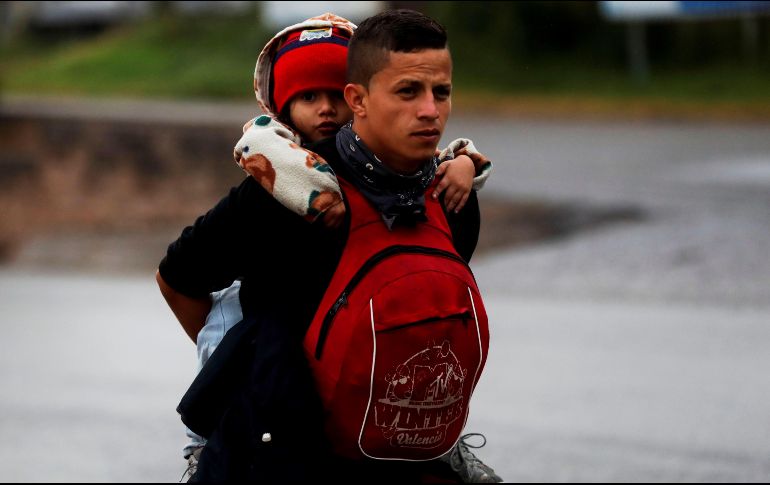 La mayoría de los integrantes de la caravana arribarán en las próximas horas y juntos decidirán las estrategias para ingresar a México. EFE / E. Biba